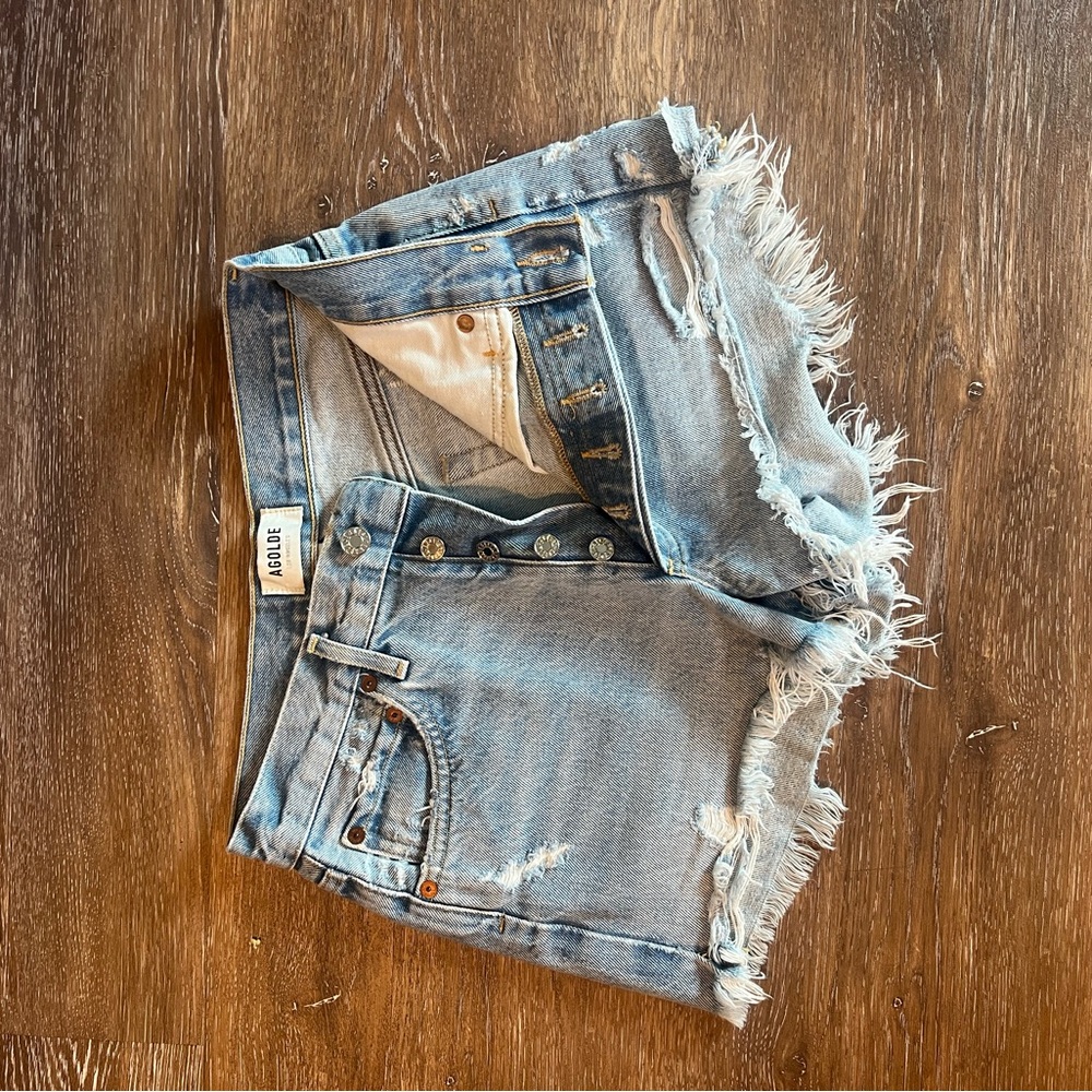 Agolde Parker Vintage Cutoff Shorts - Picture 6 of 7